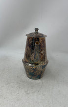 Load image into Gallery viewer, Vintage Silver-Tone Metal Pitcher Pot For Tea & Coffee With Lid & Handle