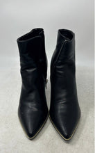 Load image into Gallery viewer, Marc Fisher Womens Dalla Black Leather Side Zipper Pointed Toe Ankle Boots Sz 8M