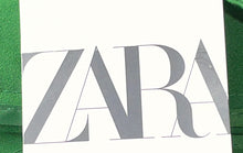 Load image into Gallery viewer, Zara Womens Green Flat Front Slash Pockets Straight Leg Dress Pants Size 6 W/Tag