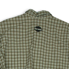 Load image into Gallery viewer, Harley Davidson Mens Beige Plaid Collared Front Pockets Button-Up Shirt Size XL