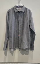Load image into Gallery viewer, Ted Baker Mens Black White Geometric Print Long Sleeve Button-Up Shirt Size 6