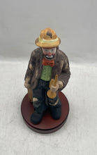 Load image into Gallery viewer, Vintage Flambro Emmett Kelly Jr Command Performance Horn Player Clown Figurines