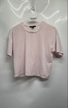 Load image into Gallery viewer, Forever 21 Womens Lilac Short Sleeve Crew Neck Ribbed Cropped T-Shirt Size S