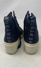 Load image into Gallery viewer, DKNY Womens Pandie Lug Blue White Block Heel Lace-Up Ankle Bootie Size 7M