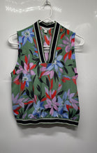 Load image into Gallery viewer, Guess Womens Multicolor Floral V-Neck Sleeveless Pullover Tank Top Size S