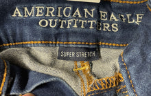 Load image into Gallery viewer, American Eagle Outfitters Womens Blue Denim Stretch Cut-Off Shorts Size 4
