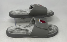 Load image into Gallery viewer, Islide Unisex Gray Open Toe Flat Slip-On Slide Sandals Size W14 M15