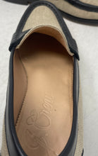 Load image into Gallery viewer, J.Crew Womens Black Beige Slip-On Round Toe Penny Loafer Shoes Size 8