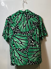 Load image into Gallery viewer, INC International Concepts Mens Green Black Butterfly Print Button-Up Shirt Sz S