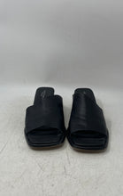 Load image into Gallery viewer, Equitare Womens Black Leather Wedge Heel Slip-On Slide Sandals Size EUR 40