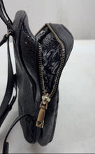 Load image into Gallery viewer, Guess Womens Tabbi Black Monogram Front Zip Pocket Adjustable Strap Backpack