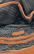 Load image into Gallery viewer, Steve Madden Womens Brown Pebbled Leather Adjustable Strap Zip Top Crossbody Bag