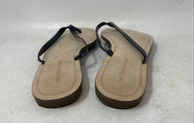 Load image into Gallery viewer, Saks Fifth Avenue Womens Black Beach Slip-On Open Toe Flip Flop Sandals Size 6M