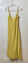Load image into Gallery viewer, Fashion Nova Womens Yellow Sleeveless V-Neck Midi A-Line Dress Size S With Tag