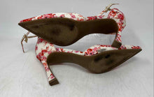 Load image into Gallery viewer, Guess Womens Multicolor Floral Leather Pointed Toe Ankle Strap Heels Size 8.5M