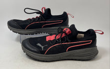Load image into Gallery viewer, Puma Womens 377845-01 Black Pink Lace-Up Low Top Sneaker Shoes Size 8