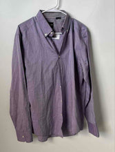 Load image into Gallery viewer, Boss Hugo Boss Mens Purple Long Sleeve Collared Slim Fit Button-Up Shirt Size L