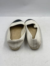Load image into Gallery viewer, Authentic Tory Burch Womens White Black Slip-On Espadrille Flats Size 11M Worn