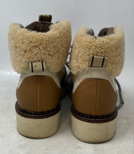 Load image into Gallery viewer, Scotch & Soda Womens Olivine Beige Brown Suede Wool Hiking Boots Size EU 37 US 7