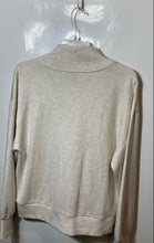 Load image into Gallery viewer, Elie Tahari Womens Light Beige Long Sleeve Front Zipper Pullover Sweatshirt M