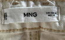 Load image into Gallery viewer, Mango Womens White Front Slit Pockets Jean Maxi Skirt Size Medium