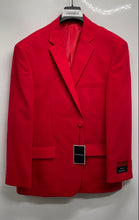Load image into Gallery viewer, Royal Diamond Mens Red Long Sleeve Notch Lapel Two-Button Blazer Size 46R W/ Tag