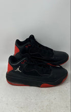 Load image into Gallery viewer, Nike Kids Jordan Max Aura 2 CN8094-060 Black Chile Red Sneaker Shoes Size 6.5Y