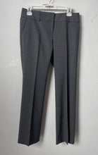 Load image into Gallery viewer, Ann Taylor Womens Gray Flat Front Straight Leg Casual Dress Pants Size 2P