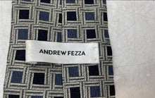 Load image into Gallery viewer, Andrew Fezza Mens Multicolor Geometric Print Silk Pointed Tie