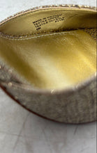 Load image into Gallery viewer, Michael Kors Womens Cambria Gold Stiletto Heel Ankle Strap Sandals Size 5 M