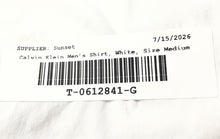 Load image into Gallery viewer, Calvin Klein Mens White Long Sleeve Extreme Slim Fit Dress Shirt Size Medium