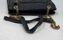 Load image into Gallery viewer, Guess Womens Elenia Girlfriend Carryall Black Quilted Shoulder Tote Handbag