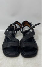 Load image into Gallery viewer, Crown Vintage Womens Taria Black Open Toe Flat Ankle Strap Sandals Size 7 M