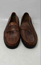 Load image into Gallery viewer, Giorgio Brutini Mens Brown Woven Leather Moc Toe Slip-On Loafer Shoes Size 10.5