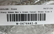 Load image into Gallery viewer, Stacy Adams Mens Green Crocodile Embossed Leather Casual Loafer Shoes Size 9M