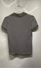 Load image into Gallery viewer, Lacoste Womens Green Striped Short Sleeve Spread Collar Polo Shirt Size 36