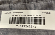 Load image into Gallery viewer, H&M Mens Gray Cotton Long Sleeve Collared Button-Up Shirt Size XL