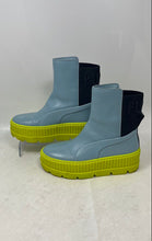Load image into Gallery viewer, PUMA x Fenty Womens Blue Green Black Round Toe Chelsea Boots Size 5.5