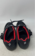 Load image into Gallery viewer, Peloton Mens Black Red Leather Adjustable Strap Road Cycling Shoes Size EUR 39