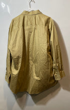 Load image into Gallery viewer, Pronto Uomo Mens Dark Khaki Long Sleeve Spread Collar Dress Shirt Size 17.5