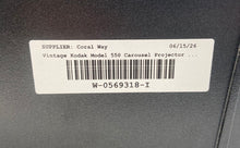 Load image into Gallery viewer, Vintage Kodak Carousel 550 Black 35mm Desktop Slide Projector Not Tested