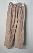 Load image into Gallery viewer, Zara Womens Beige Elastic Waist Drawstring Wide-Leg Trouser Pants Size XS