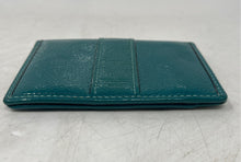Load image into Gallery viewer, Coach Womens Green Leather Inner Pocket ID Window Card Holder Bi-Fold Wallet