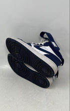 Load image into Gallery viewer, Nike Boys Court Borough 2 CD7782-107 Blue White Leather Basketball Shoes Sz 4.5Y