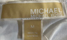 Load image into Gallery viewer, Michael Kors Womens White Short Sleeve Spread Collar Polo Shirt Size Medium