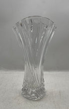 Load image into Gallery viewer, Mikasa Clear Cut Crystal Swirl Home Decorative Collectible Flower Vase