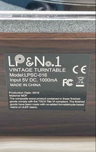 Load image into Gallery viewer, LP&No.1 Model LPSC-016 Brown Black Record Player Turntable Not Tested