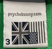 Load image into Gallery viewer, Psycho Bunny Mens Green Cotton Collared Short Sleeve Golf Polo Shirt Size 3