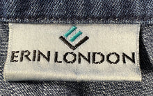 Load image into Gallery viewer, Erin London Womens Blue Denim Cotton Long Sleeve Embroidery Jacket Size 1X