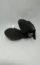 Load image into Gallery viewer, Guess Womens Black Leather Open Toe Buckle Cone Platform Heels Size 8M